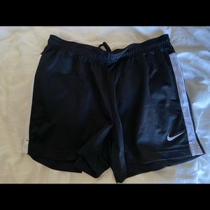 Black Nike soccer shorts